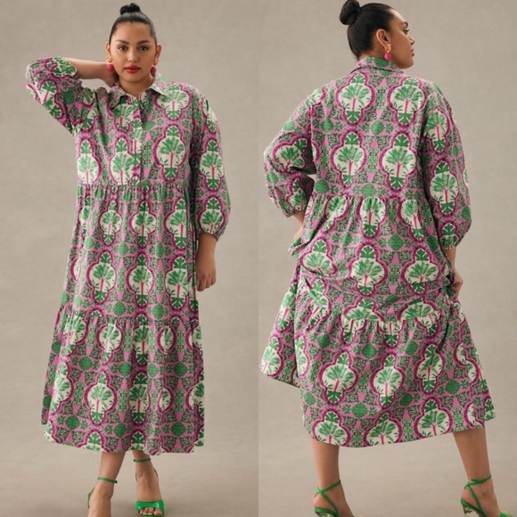 Anthropologie MAEVE Bettina Midi Dress - Picture 3 of 8